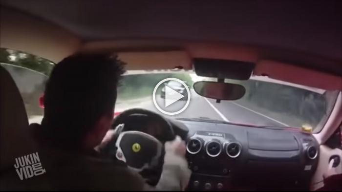 Παραλίγο να καταστρέψει Ferrari, ενώ την έκανε test drive [video]